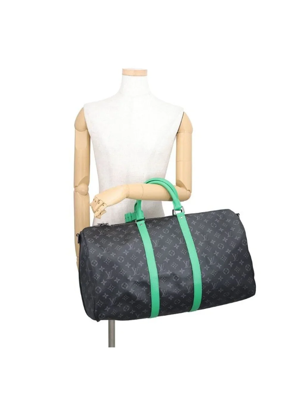 Louis Vuitton Boston Bag Monogram Eclipse Keepall Bandouliere 50 Black